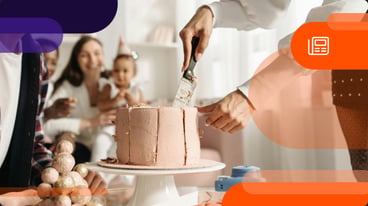 cutting a birthday cake
