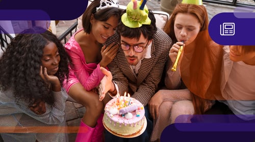 friends celebrating a birthday