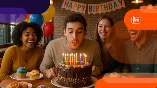 Someone celebrating their birthday with loyalty program birthday rewards