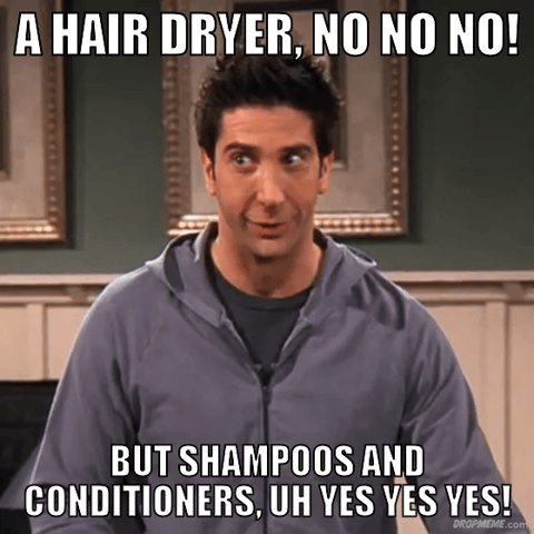 Ross from Friends gifting a gift card from DataCandy