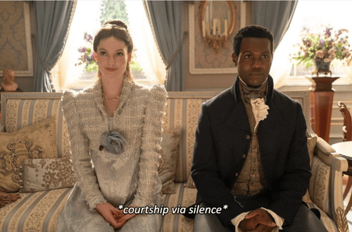 francesca and john sitting in silence from bridgerton
