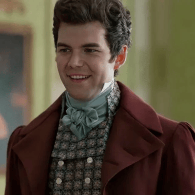 from bridgerton colin smiling
