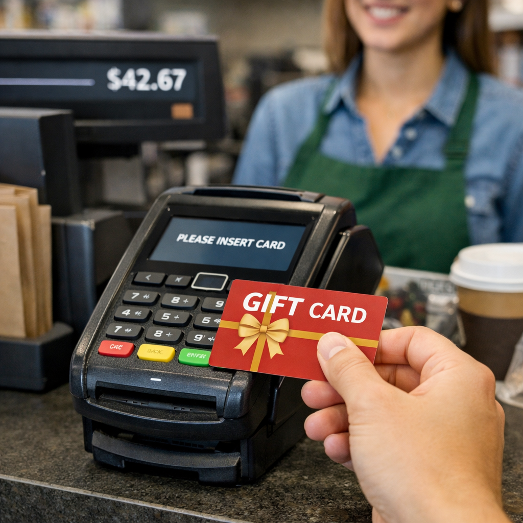 someone using gift card at checkout-1