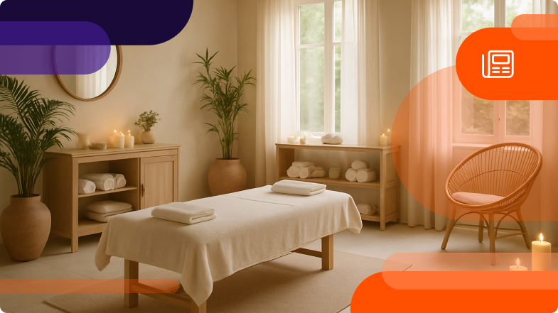 A wellness spa trying to promote their DataCandy loyalty program