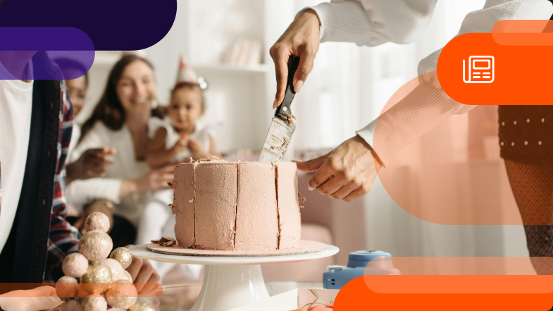 cutting a birthday cake