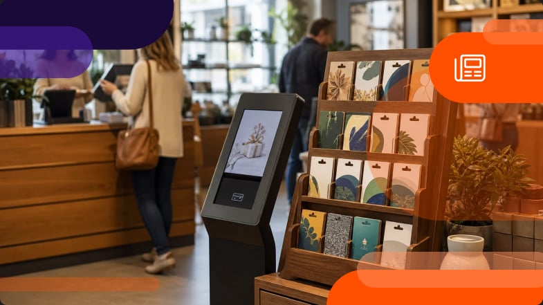 A retail store selling gift cards powered by DataCandy