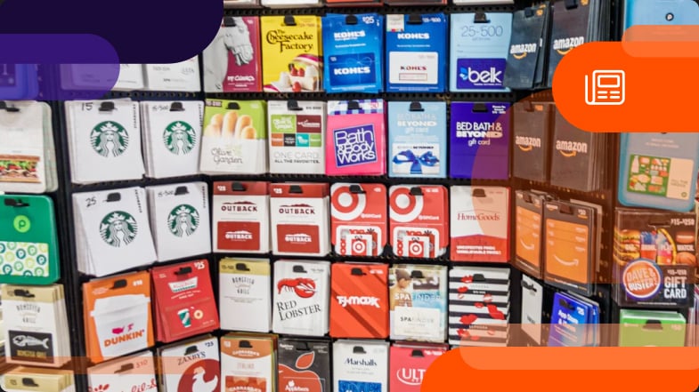 Physical Gift Card Store Display