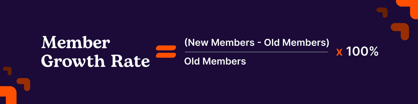 Loyalty Program Member growth rate formula